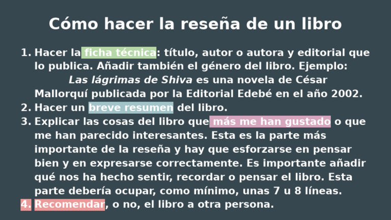 Cómo Hacer La Reseña de Un Libro | PDF