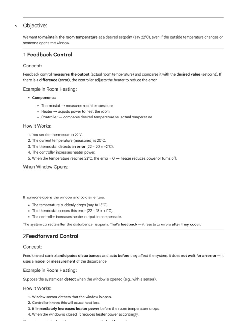 Room Temperature Control Strategies | PDF | Control Theory | Feedback