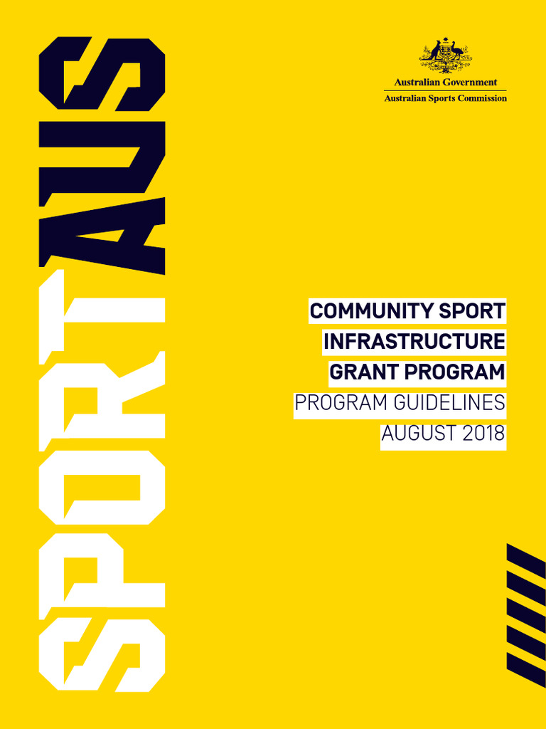 Community Sport Infrastructure Grants Guide | PDF | Freedom Of ...