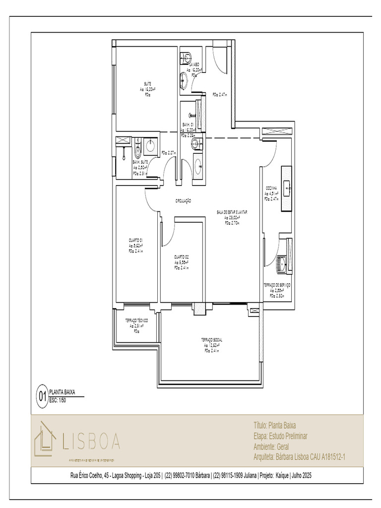 Dimensões de Ambientes Residenciais | PDF