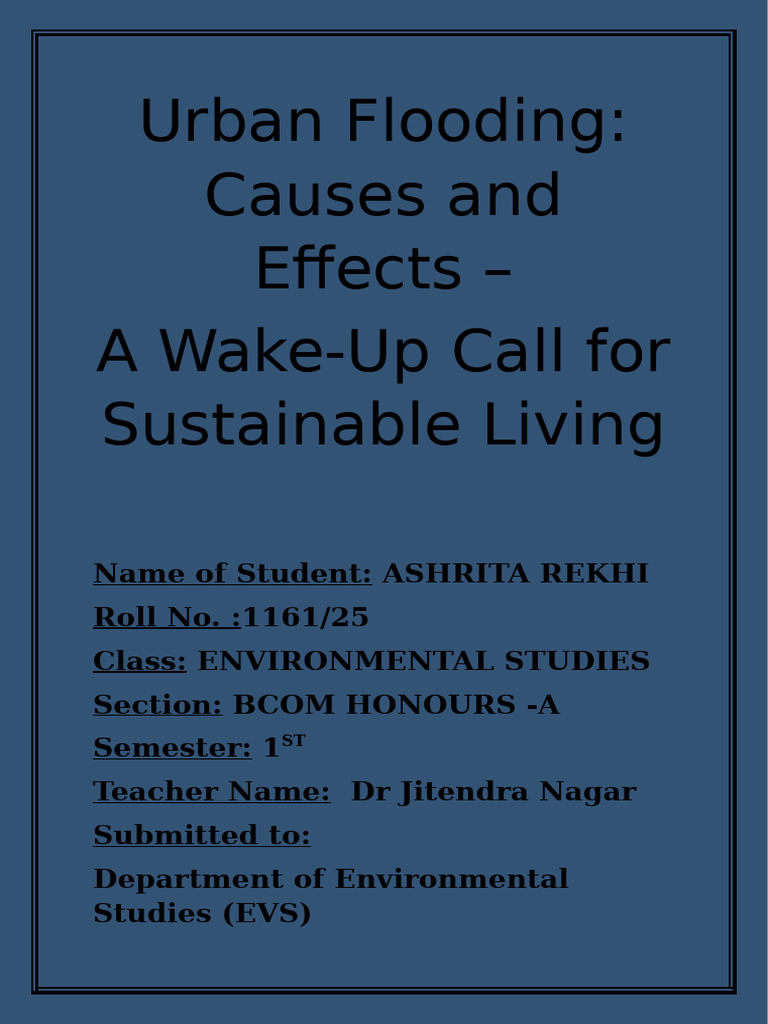 Urban Flooding: Causes and Solutions | PDF | Flood | Storm Drain