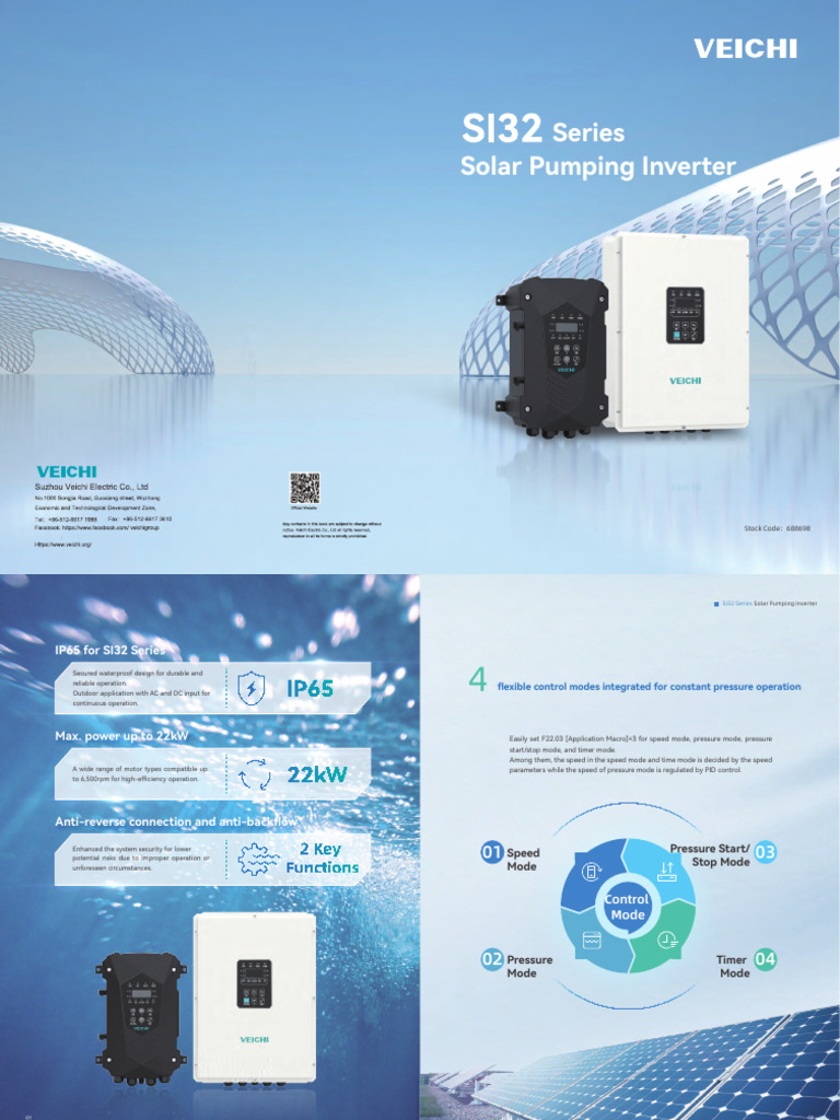 SI32 Series Solar Pumping Inverter | PDF | Power Inverter | Alternating ...