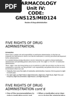5 R's of Medication Administration | PDF