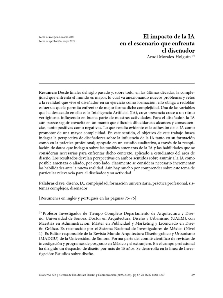 El Impacto de La IA en El Escenario Que Enfrenta El Diseñador | PDF ...