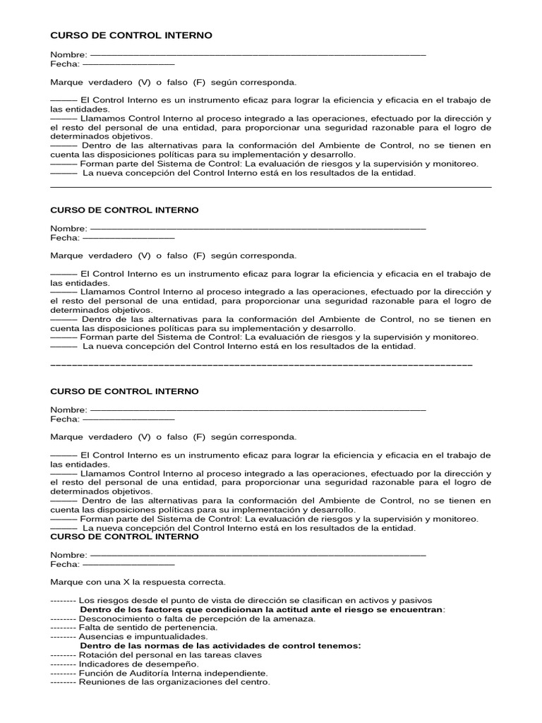 Curso de Control Interno y Contabilidad | PDF | Contabilidad | Auditoría