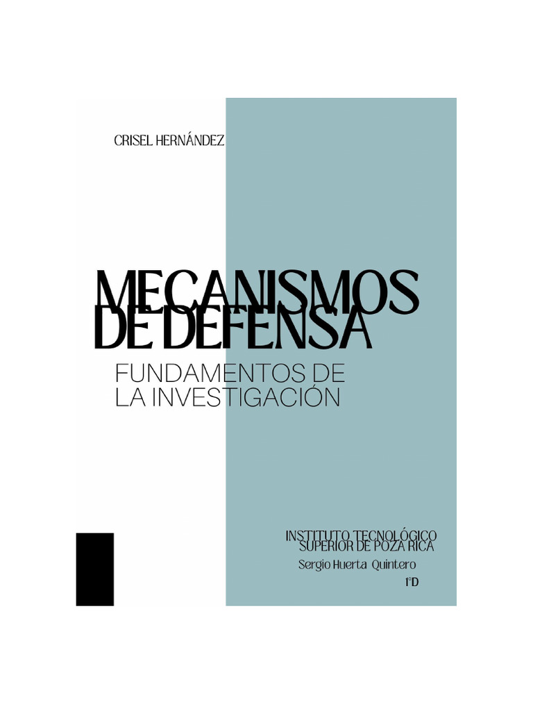 Mecanismos de Defensa en Psicología | PDF | Las emociones | Sicología