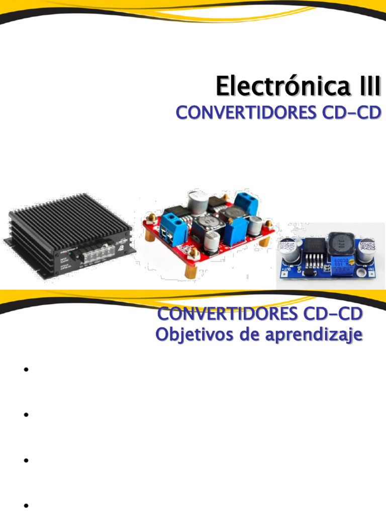 S13 Convertidores CD CD | PDF | Inductor | Red eléctrica