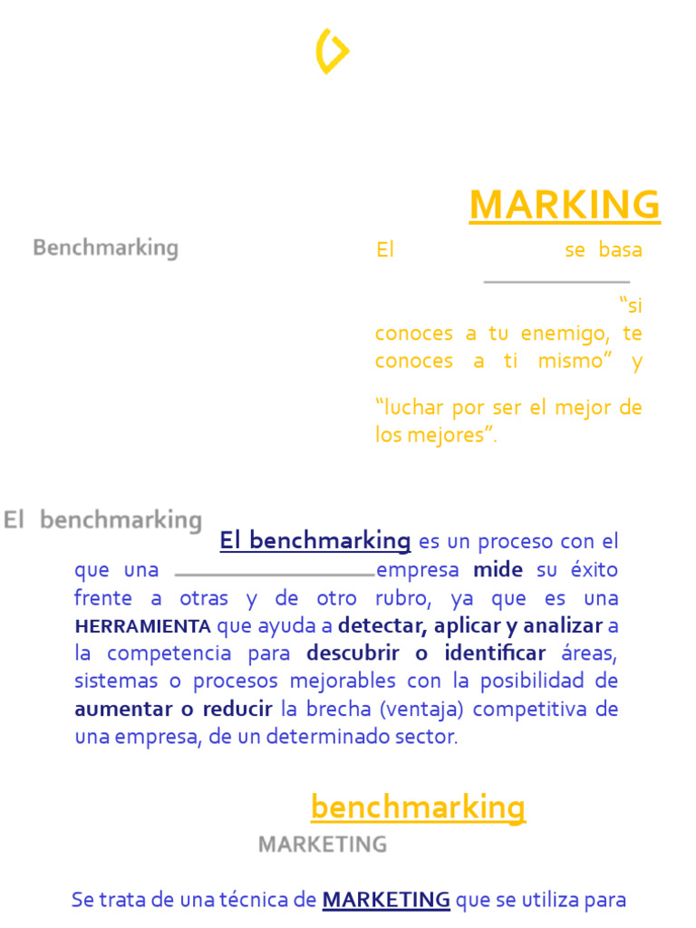 Qué es el Benchmarking y sus Tipos | PDF | Benchmarking | Marketing