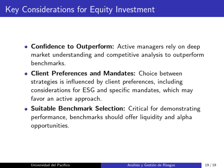 Key Factors in Equity Investment Strategies | PDF