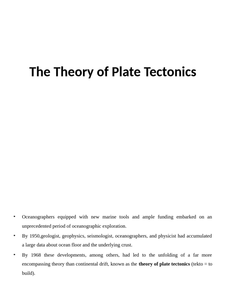 Understanding Plate Tectonics Theory | PDF | Plate Tectonics | Earthquakes