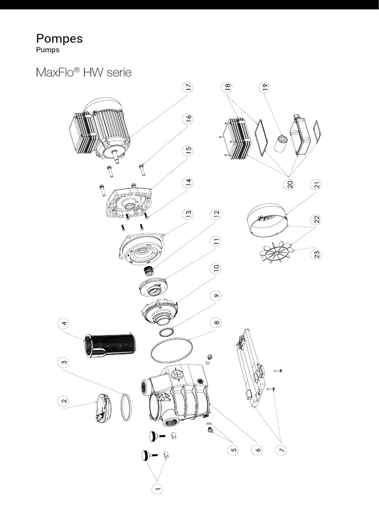 Pièces détachées pour pompes MaxFlo® | PDF
