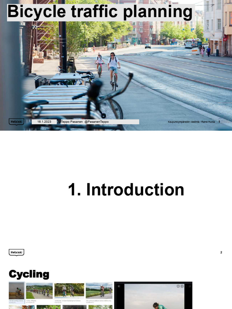 Bicycle Traffic Planning Strategies | PDF | Cycling Infrastructure ...