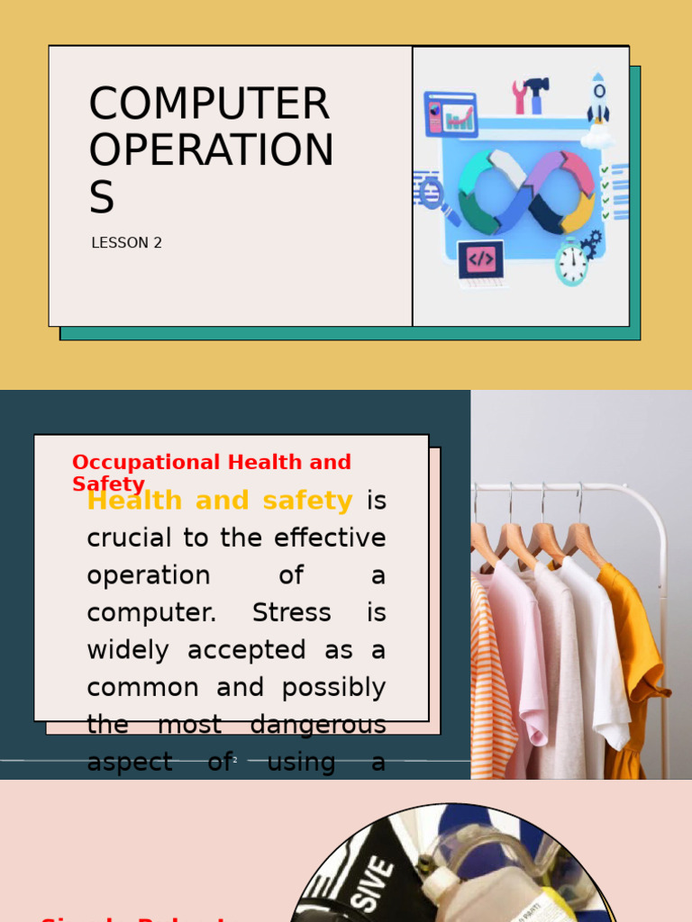 LESSON 2 - COMPUTER OPERATIONS | PDF | Occupational Safety And Health ...