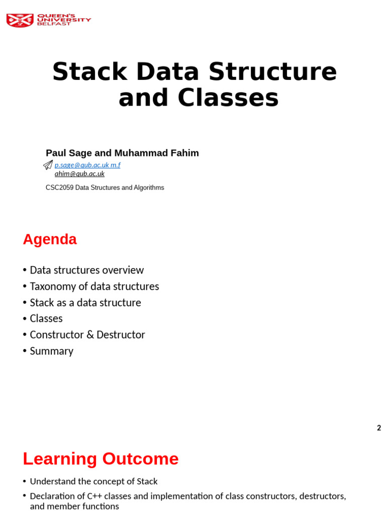 Understanding Stack Data Structures | PDF | Class (Computer Programming ...