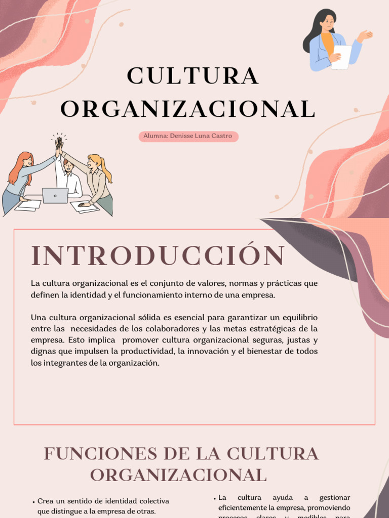 Importancia de la Cultura Organizacional | PDF | Business | Cultura ...