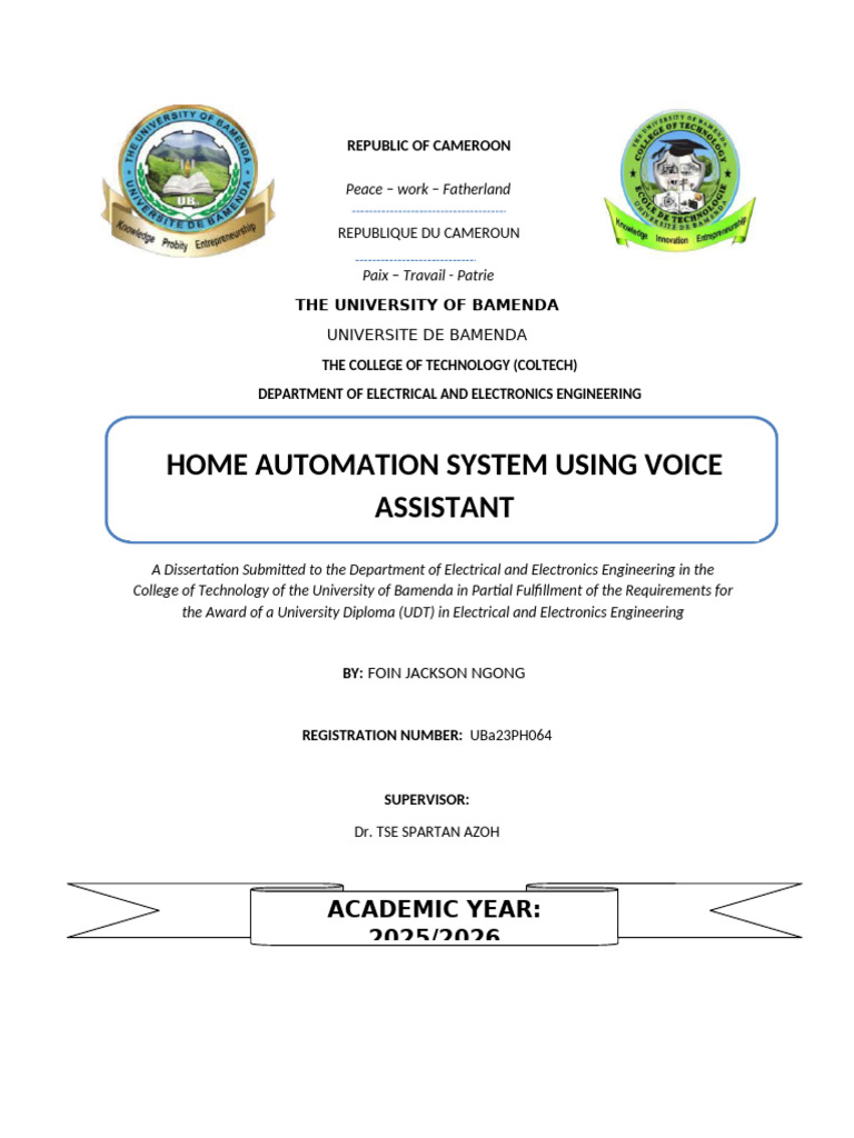 Voice Assistant Home Automation System | PDF | Internet Of Things ...