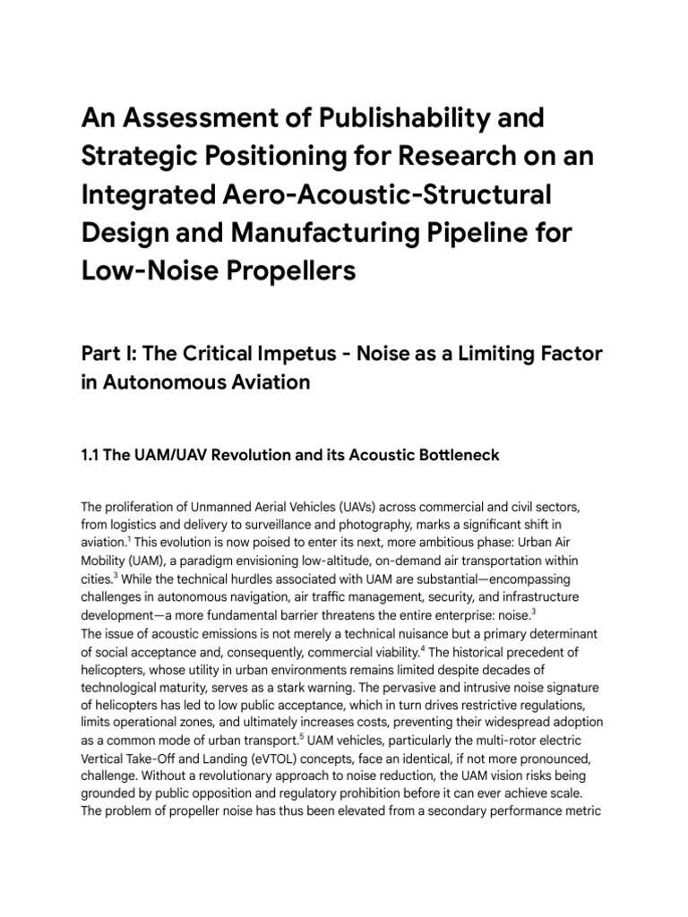 Low-Noise Propeller Design for UAM | PDF | Computational Fluid Dynamics ...
