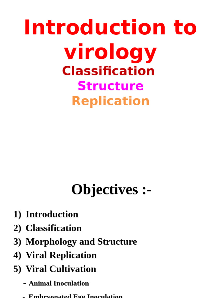 Virology: Structure, Replication, and Cultivation | PDF | Virus | Virology