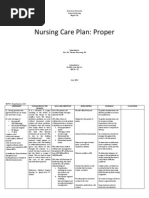 NCP Ineffective Tissue Perfusion and Self Care Deficit