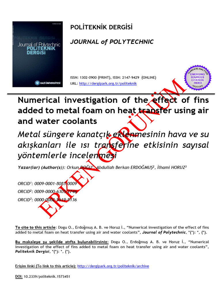 Numerical Investigation of The Effect of Fins Adde | PDF | Porosity ...