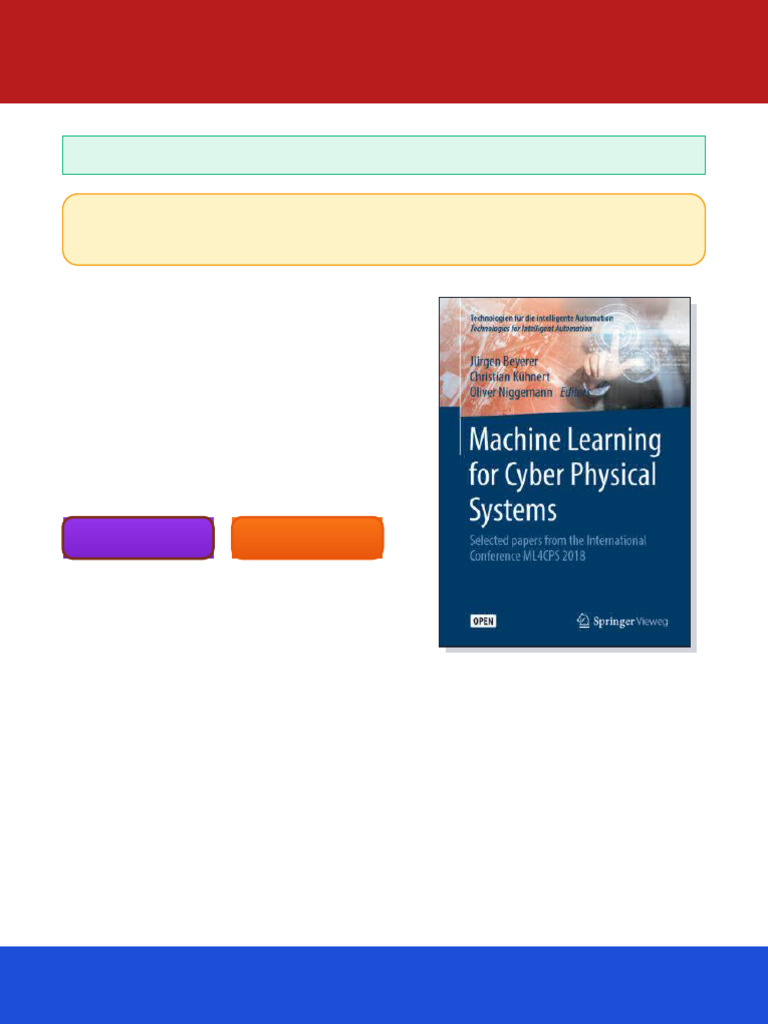 Machine Learning for Cyber Physical Systems Selected papers from the ...