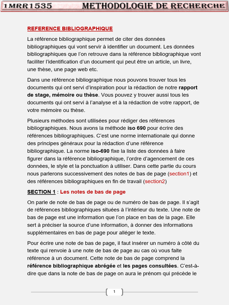 Guide des références bibliographiques | PDF