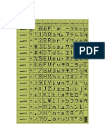 Diseño de Letras, Numero y Simbolos para Matriz 8x8