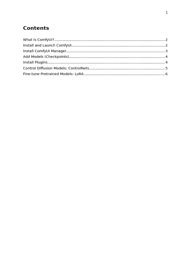 ComfyUI Installation and Usage Guide | PDF | Software Engineering ...