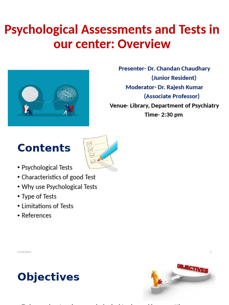 Overview of Psychological Assessments | PDF | Wechsler Adult ...