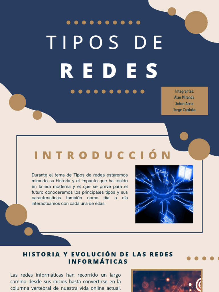 Tipos de Redes Informáticas y su Evolución | PDF | Red de computadoras ...