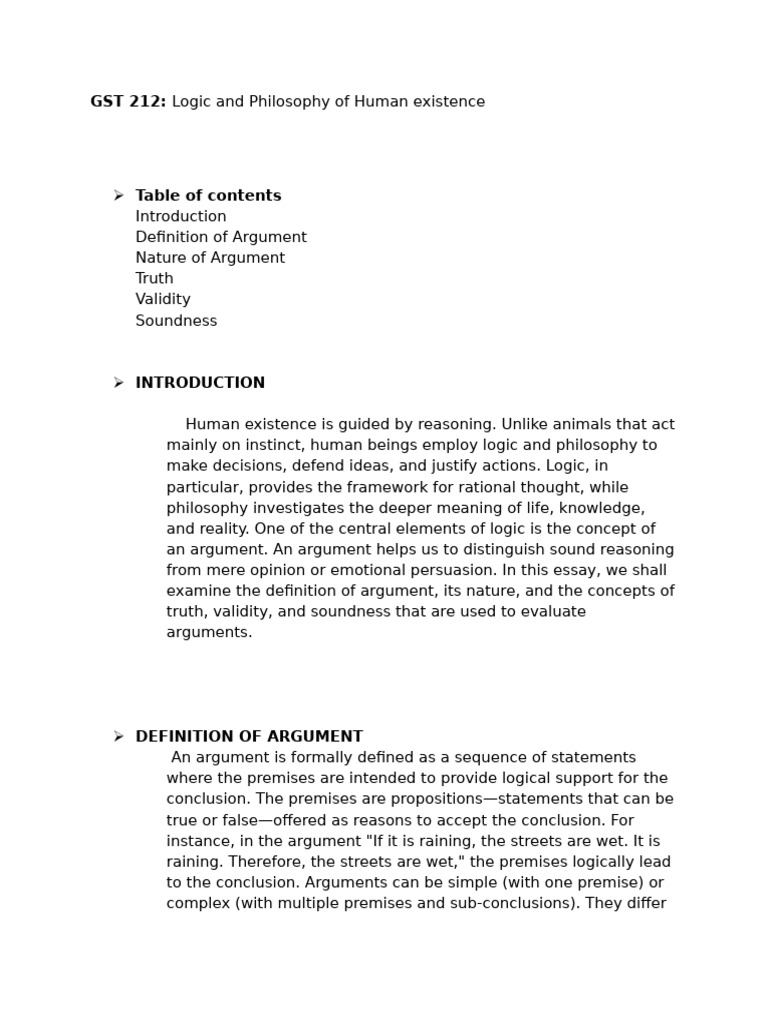 Understanding Arguments in Logic | PDF | Argument | Logic