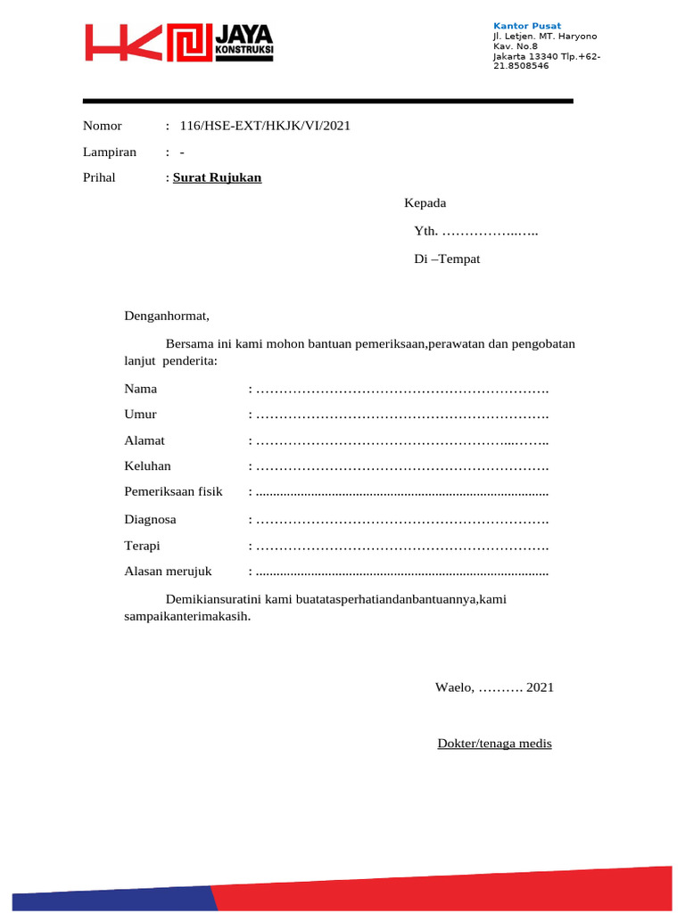 Surat Rujukan | PDF