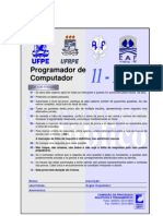 Prova Concurso - UFPE - Programador de Computador