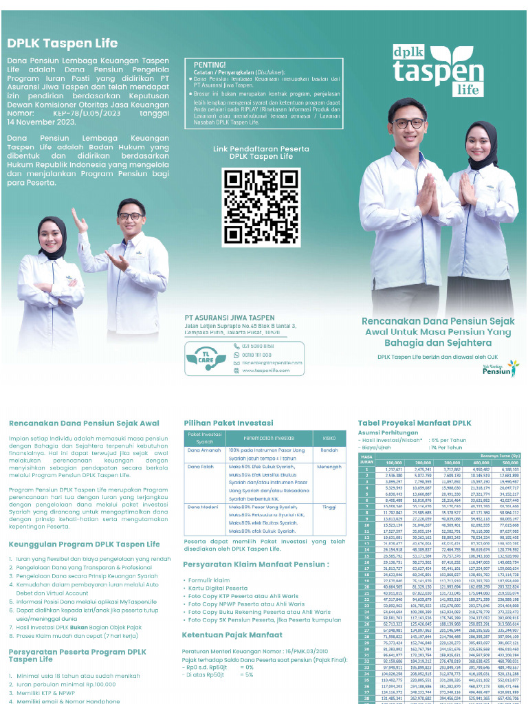 Brosur DPLK - Syariah | PDF