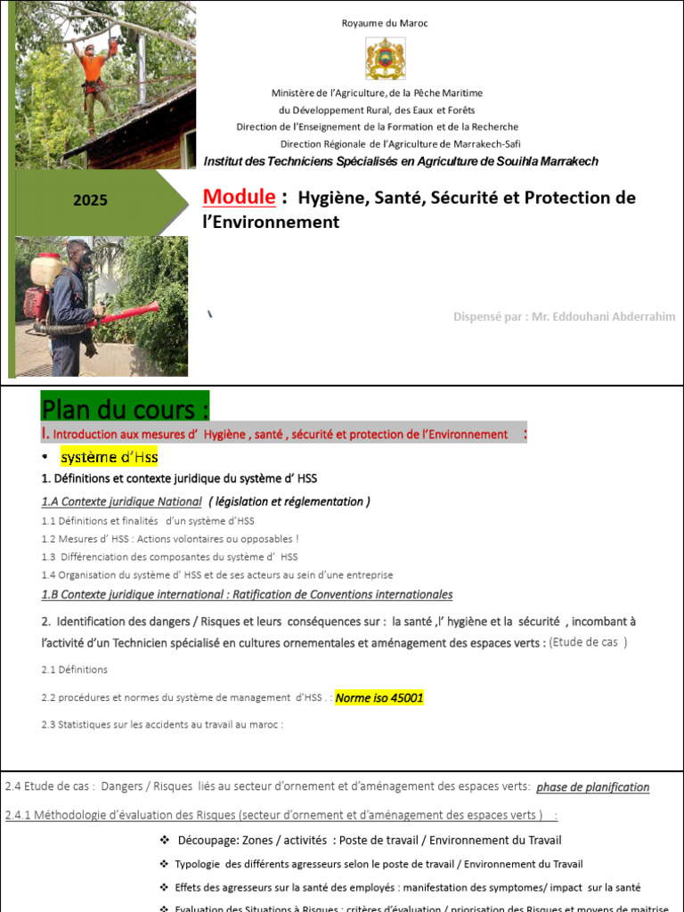 Cours SST | PDF | Santé et sécurité au travail | Sécurité
