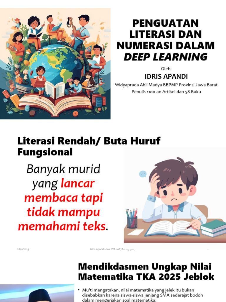 Penguatan Literasi dan Numerasi Deep Learning | PDF