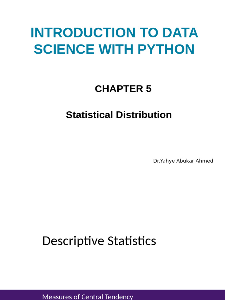 Statistical Distributions in Data Science | PDF | Probability ...