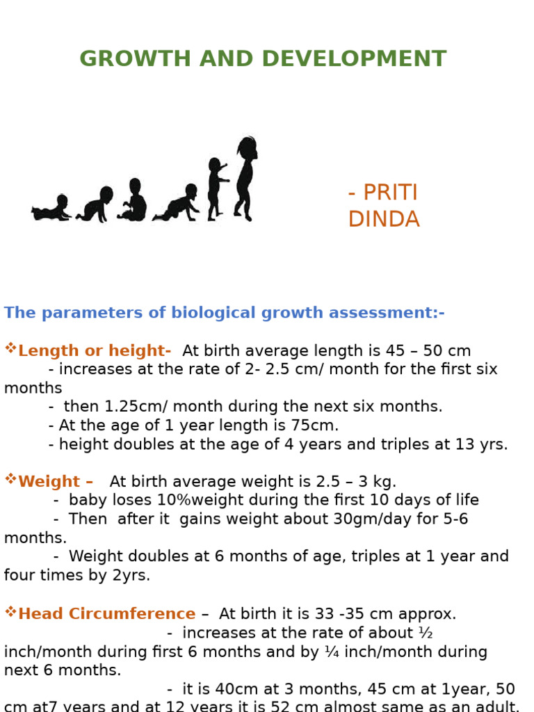 Infant Growth and Development Milestones | PDF | Adolescence ...