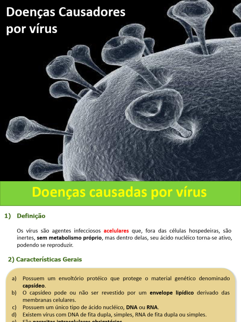 Doenças Causadas por Vírus: Tipos e Características | PDF | Vírus ...