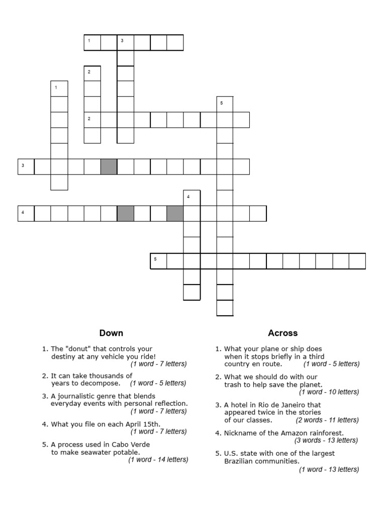 Crossword Puzzle Clues and Answers | PDF | Chess Openings | Chess