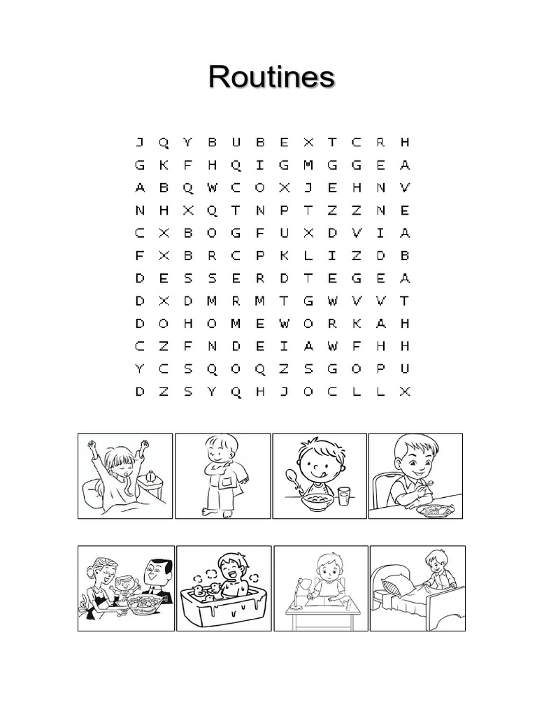 2do - Routines Word Search | PDF