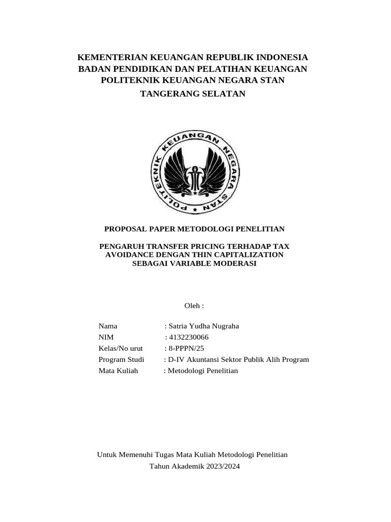 Pengaruh Transfer Pricing pada Tax Avoidance | PDF
