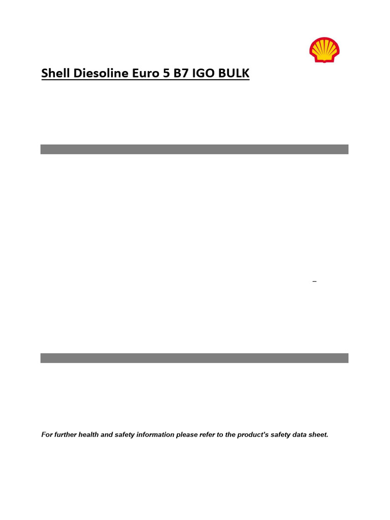 Tds Sds Shell Igo Euro5b7 03032021 | PDF