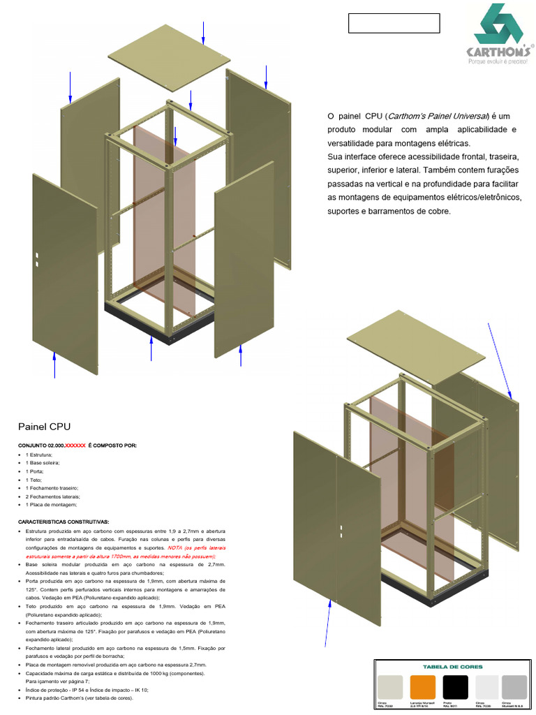 Modular CPU Panel Structure Details | PDF