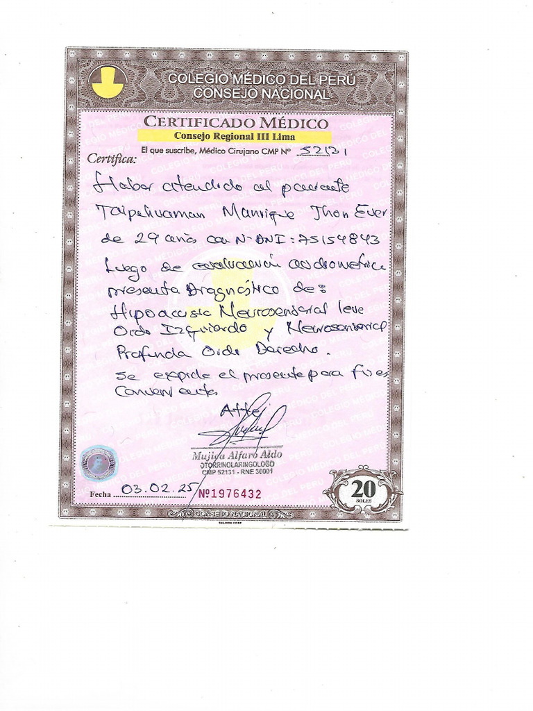 Scan Cert Oido | PDF