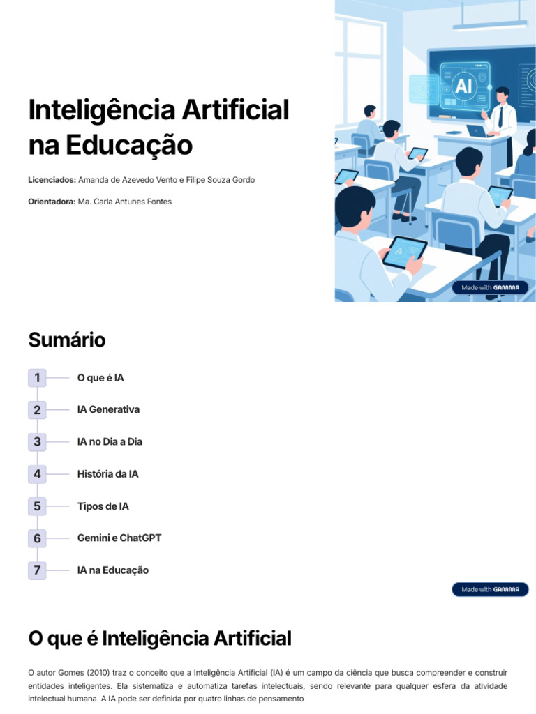 IA na Educação: Transformação do Aprendizado | PDF | Inteligência ...