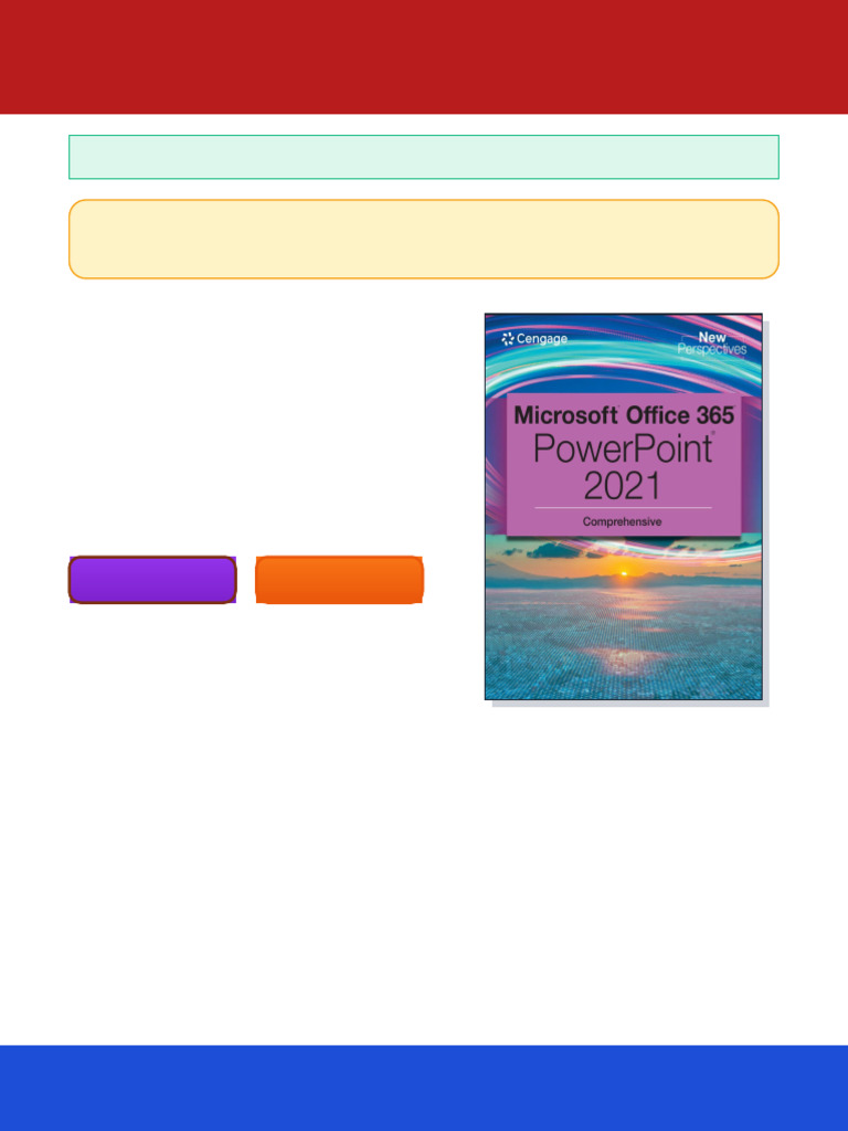 Microsoft Office 365. Power Point 2021. Comprehensive. 1st Edition ...
