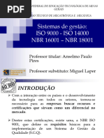 Comparativo das Normas ISO 9001, 14001 e 45001 | PDF | Gestão de qualidade