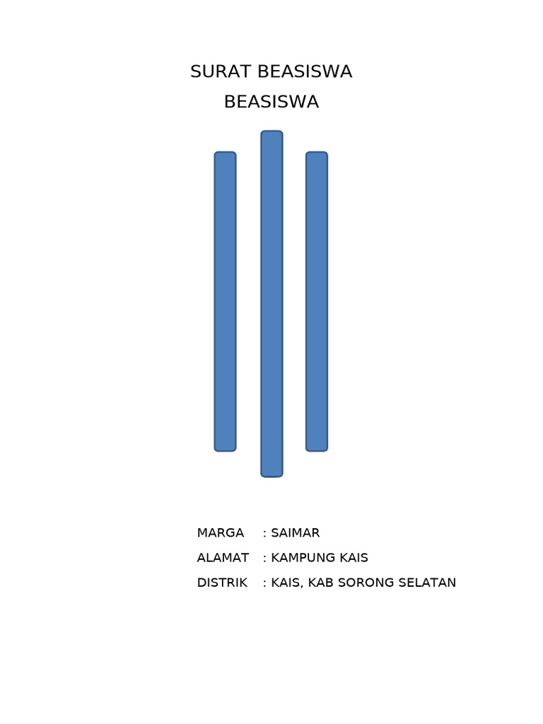 Permohonan Beasiswa Octovina Homer | PDF