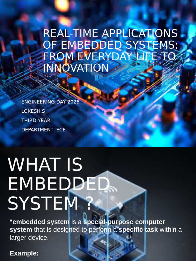 Real-Time Embedded Systems Applications | PDF | Embedded System ...